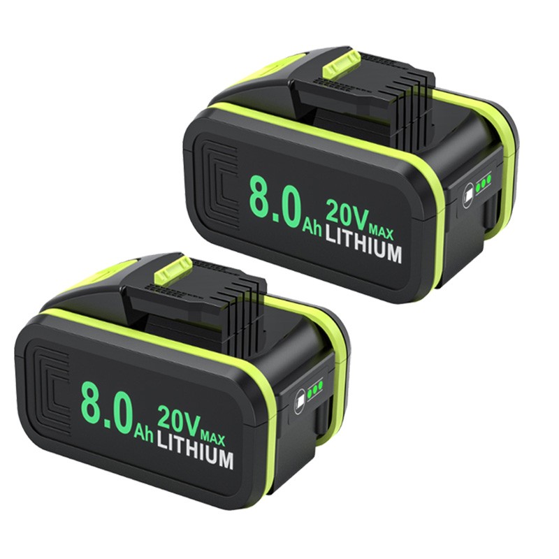 2X 1X For Worx 20V Li-Ion Battery 8.0Ah WA3551 WA3551.1 WA3553.1  / UK Charger