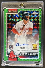 2026 Topps Chrome Roman Anthony Rookie Auto Green Geometric Refractor RC #/99