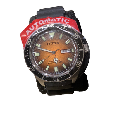 Citizen Promaster Orange Dial Automatic Diver's 200M Men's Watch