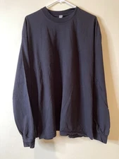 Los Angeles Apparel Long Sleeve Shirt Black 2XL XXL 6.5 Oz