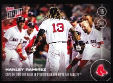 Hanley Ramirez David Ortiz Red Sox Walk-Off Yankees 2016 Topps NOW #458 PR /434