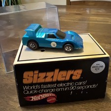 Hot Wheels Redline Sizzlers 1969 raro blu chiaro Angeleno M70 6501, scatola cubo
