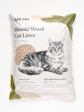 KOCHO Hinoki Wood Cat Litter, Upcycled, Ultra Lightweight, Natural Aroma of Hino