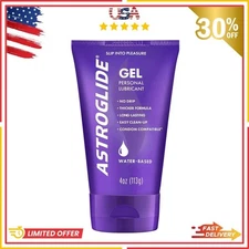 Astroglide Water Based Personal Lubricant Sex Gel for Couples, Men and Women 4oz