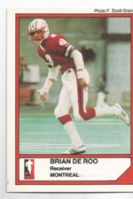 1984 JOGO CFL BRIAN DE ROO MONTREAL CONCORDES #104 (REDLANDS)