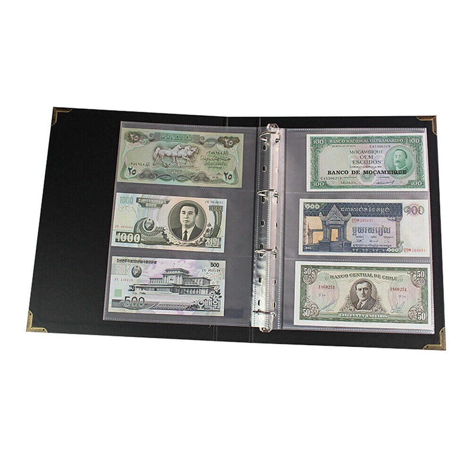 65Pages Pocket Currency Paper Money Album Banknote Storage Collection Holder - Image 3 of 4