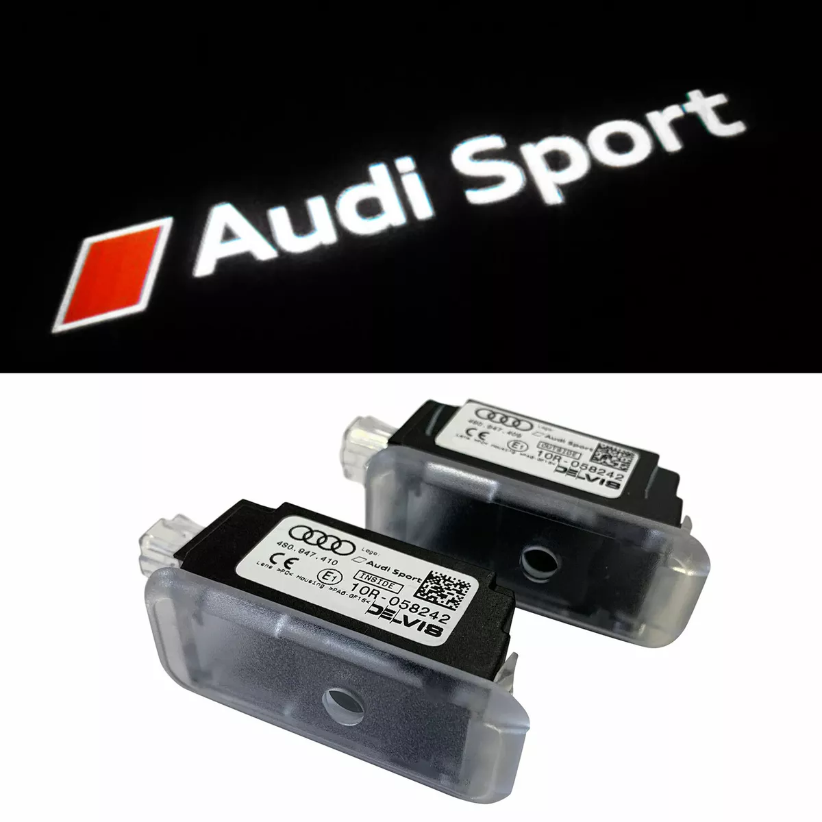 Original Audi Sport LED Einstiegsbeleuchtung Tür Logo Projektor