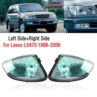1Pair Side Marker Corner Parking Lights Turn Signals For Lexus LX470 1998-2007 2