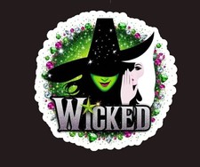 Wicked Sticker, Movie Musical water resistant die cut sticker, free shipping