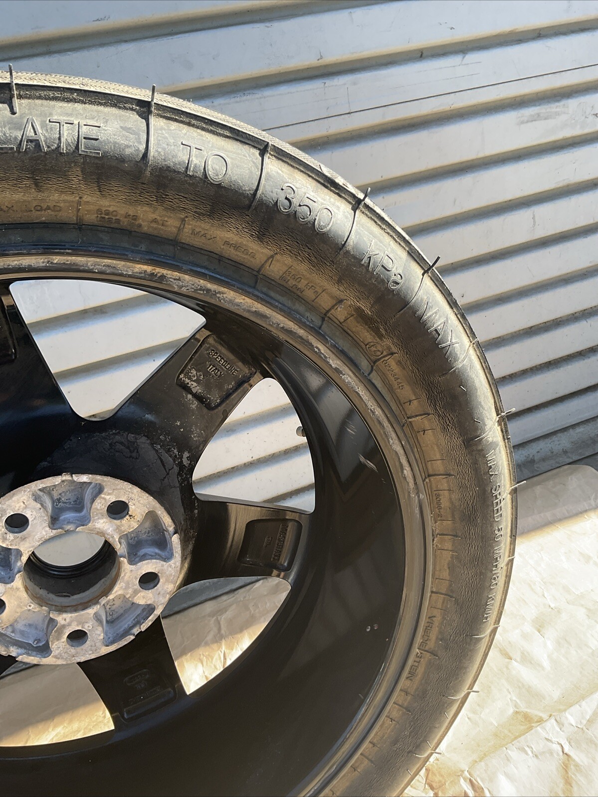 2014-2021 MASERATI QUATTROPORTE 18X6 COMPACT SPARE TIRE WHEEL