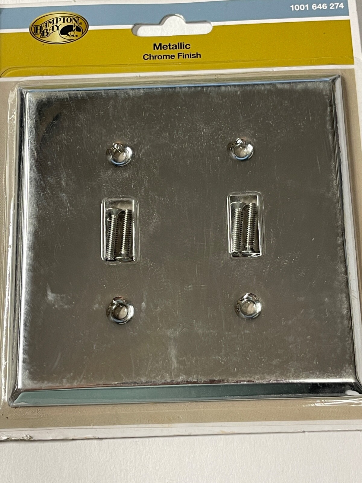 Hampton Bay Light Switch Cover Metallic Chrome Finish (1001646274) eBay