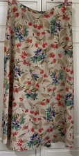 Vintage 80's 90's Y2K Worthington Floral Midi Skirt Cottagecore Size 18T