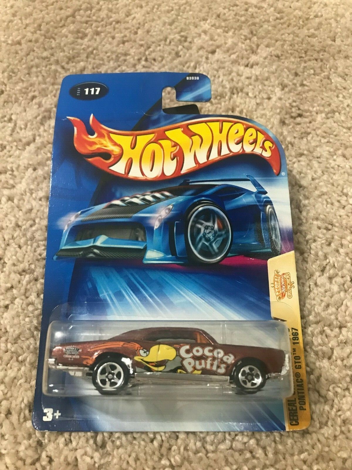 2004 Hot Wheels 117 Cereal Crunchers 5/5 Cocoa Puffs Pontiac GTO 1967