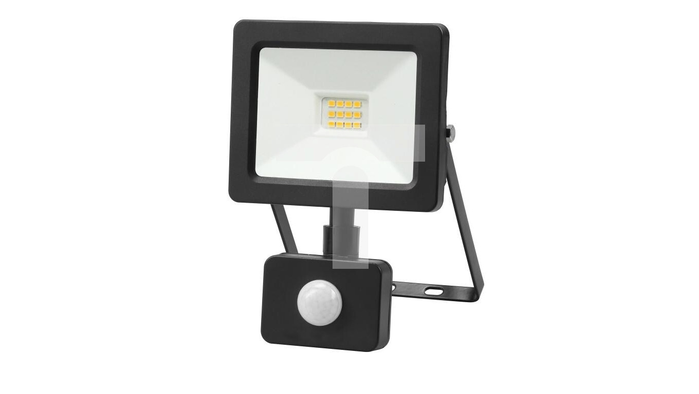 LED projector 10W 1000lm 4000K Premium with sensor black IP44 GW-0009 /T2UK