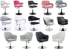 PLUSH SALON CHAIRS, FAUX