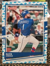 2020 Panini Donruss #156 Elvis Andrus Baby Shark Parallel Texas Rangers 