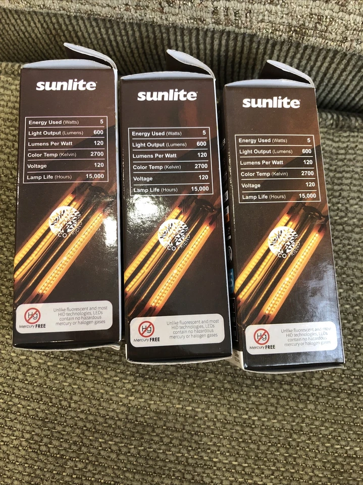 1 Pc Sunlite LED ANTIQUE STYLE, Warm White, 80664-SU - CTC/LED/FS/5W/E12/D/CL - Image 2 of 4