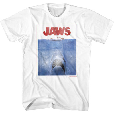 Jaws 70's Thriller Movie Great White Poster Looking For Some CHUM Men's T Shirt