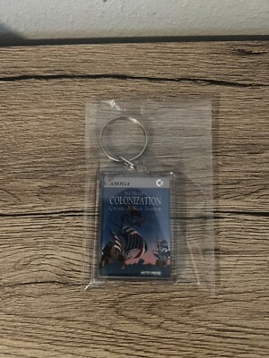 SID MEIER'S COLONIZATION COMMODORE AMIGA KEYCHAIN NEW