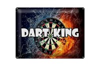 Blechschild Spruch 40X30 Cm Darts Dart King Metall Wanddeko Deko Schild