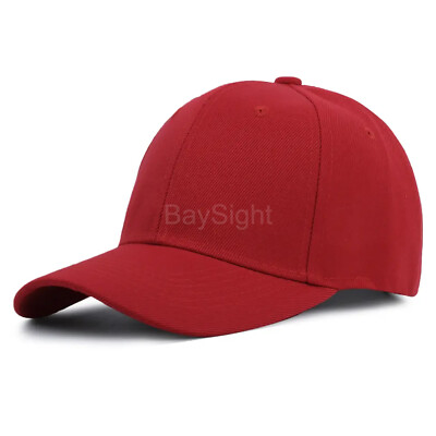 Baseball Cap for Men and Women Plain Blank Ball Caps Adjustable Hat Polo Style