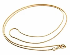 18K Gold Filled Classic Italian Snake Chain Necklace Many Length/Width Available