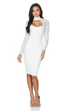 Nookie Lady Lace Long Sleeve Midi XS