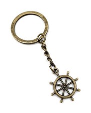 Portachiavi In Bronzo Timone Mare Metallo Charm