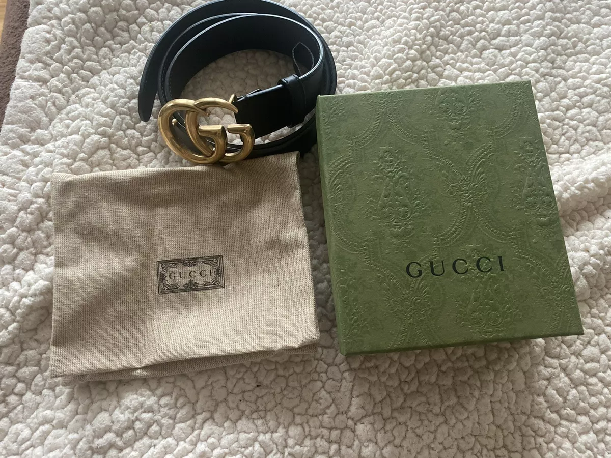 Black Women’s Gucci Belt. Size Medium. Includes original tags, box, & dust  bag.