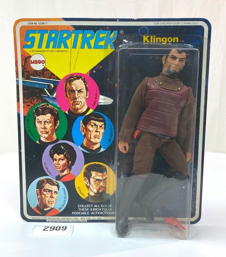 Figurina Mego Star Trek Klingon 8" pollici vintage anni 70 sigillata card originale - Foto 10 di 10