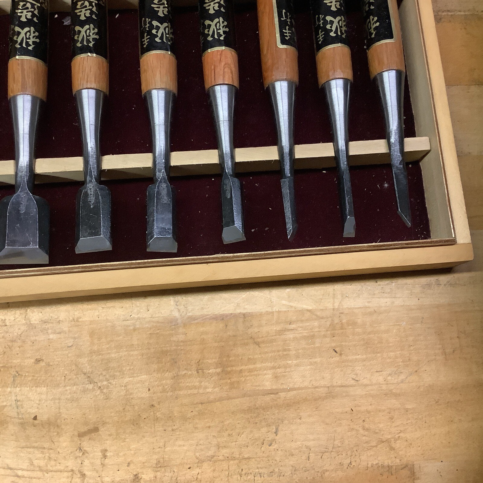 Set Of 10 Fine Japanese Chisels eBay