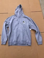 THIRTYTWO 32 ART HOODIE HEATHER GRAY SWEATER MENS LARGE SNAKE/HUMMINGBIRD/EAGLE