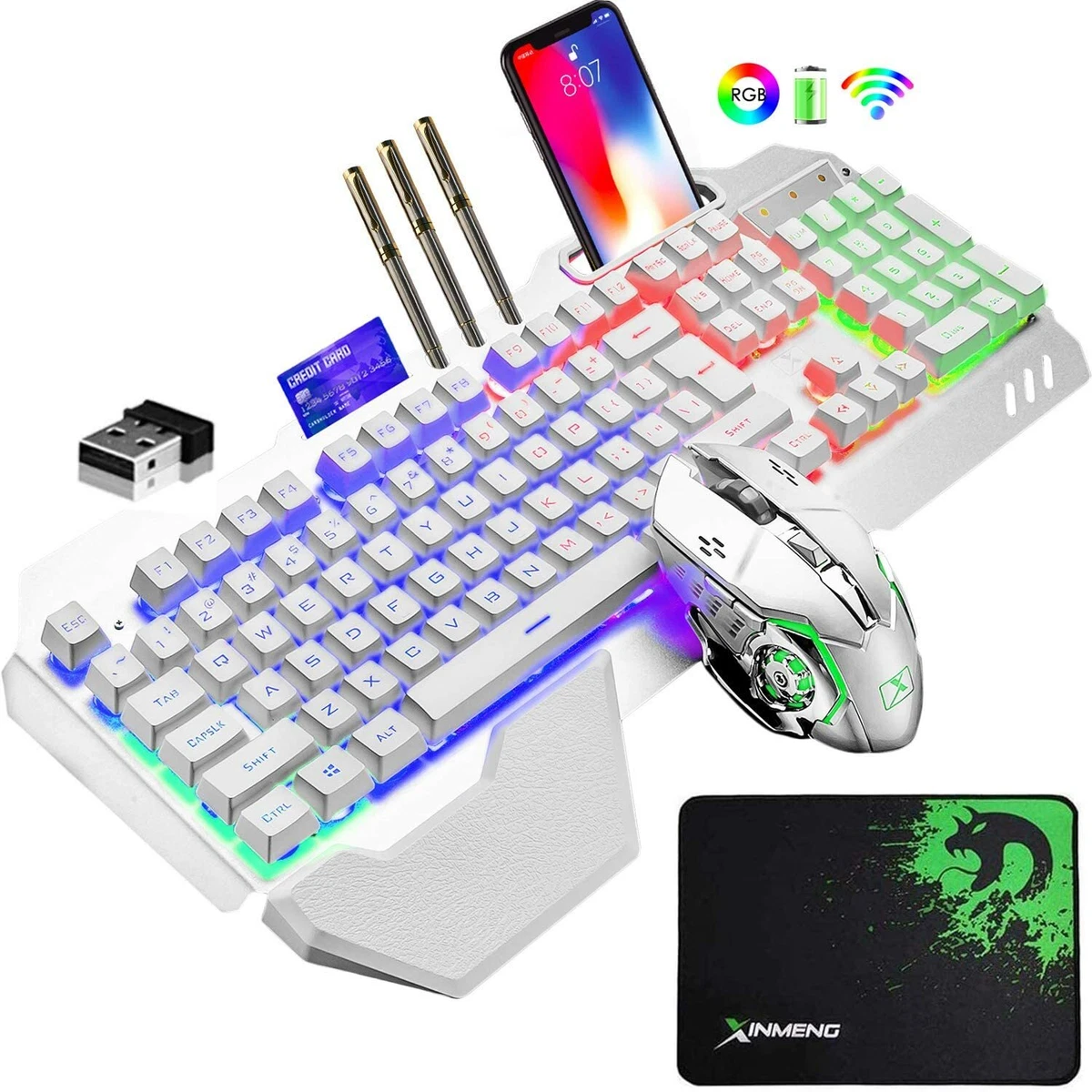 Keyboard And Mouse Ps4 Gaming Keyboard and Mouse Wireless RGB Backlit for Laptop PC Mac PS4 Xbox one | eBay