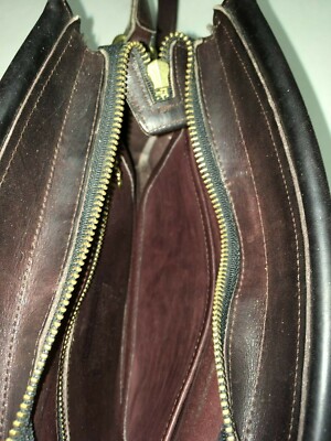 COACH ブラウン ハンドバッグ purse Vintage 70's COACH Brown Leather Purse Crossbody Shoulder