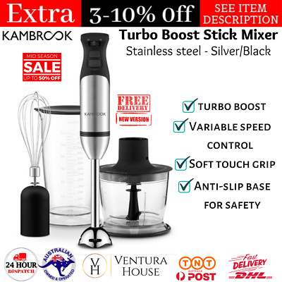 Kambrook Culinary Turbo Boost Stick Mixer Electric Hand Blender
