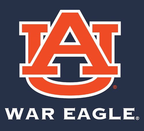 Camiseta Auburn Tigers Marina 2 Caras Diagonal Repetición Mangas Cortas - Imagen 4 de 7