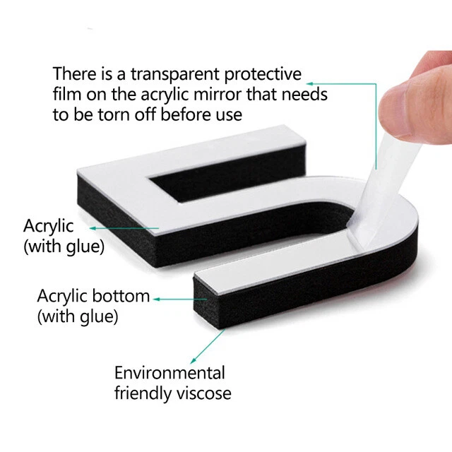 Reloj De Pared 3D Sticker Pegatinas Colgante Decoracion Hogar Casa Oficina - Image 4 of 4