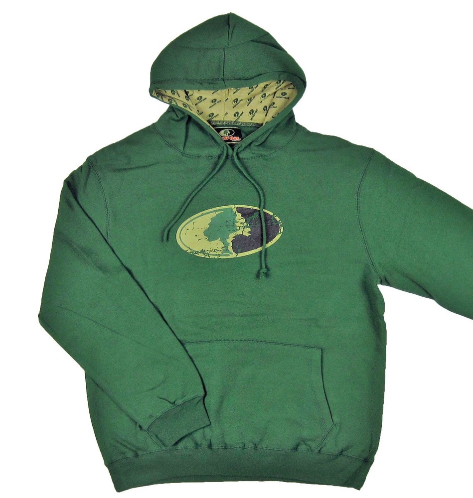 NWT Mossy Oak Repeat Logo Hoodie Forest Green Mens Size L