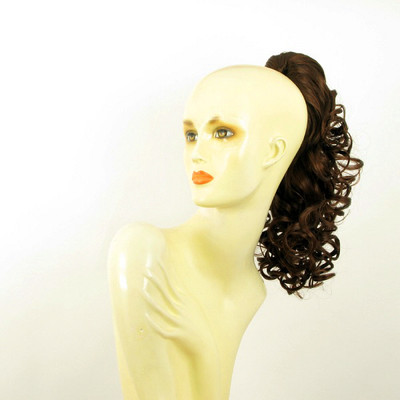 Extension De Cheveux Synthétique Queue De Cheval Bouclée Dark Blond Copper - 15.75", Clip