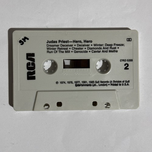Judas Priest Hero, Hero Cassette Tape 1985 OG US 1st Pressing Classic Metal - Picture 4 of 5
