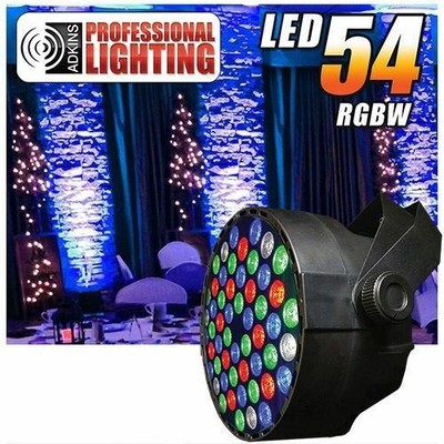 Rgbw Color Mixing Led Par Can - 54 1-Watt Leds - Red, Green, Blue And White Color Mixing - Up-Lighting - Stage Lighting - Dance Floor Lighting - Adkins Professional Lighting (619159942774)