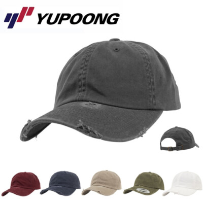 Yupoong Low Profile Destroyed Dad Cap Baseball Cap Kappe Mütze