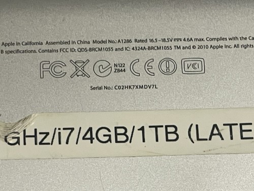 Apple MacBook Pro A1286 For Paris!!! - Afbeelding 6 van 6