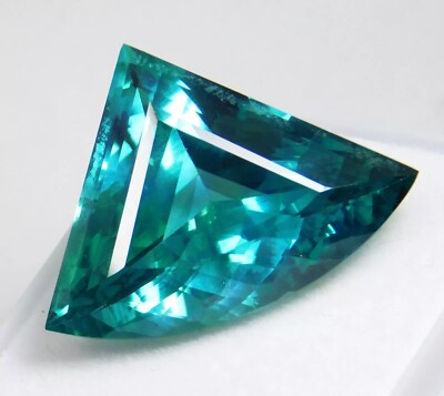 Paraiba Tourmaline Fancy Cut 23-24 Ct Greenish Blue Natural Certified Gemstone