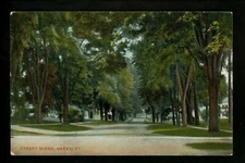 Vermont VT postcard Danby, Street Scene Vintage Bosselman