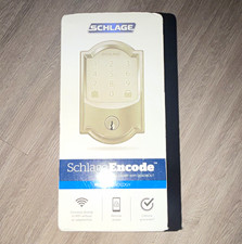 Schlage Encode Wi-Fi Deadbolt Camelot Satin Nickel BE489WBVCAM619