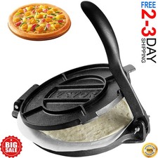 Tortilla Press 10 Inch Tortilla and Roti Maker Cast Iron Heavy Duty Tortilladora