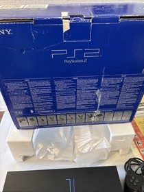 Sony PlayStation 2 Fat Console Black SCPH-30001R w/ Box Great Shape Wow!