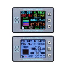Wireless Battery Tester DC 120V 100A Voltmeter Ammeter Remaining Capacity Meter
