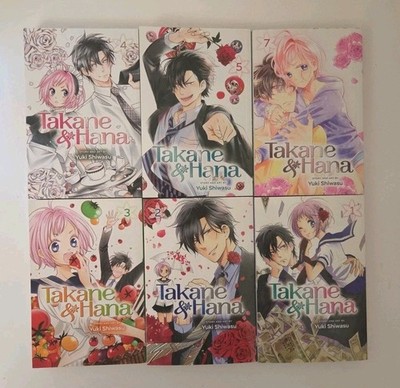 TAKANE & HANA 6 English Manga Lot Volumes 1-5 & 7, Shoji Beat, VG Condition SA